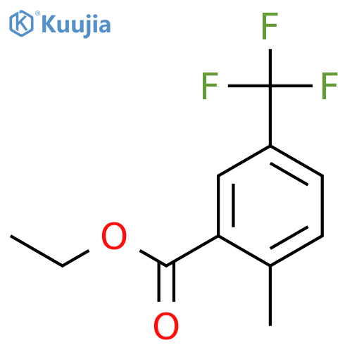 BENZOIC ACID, 2-METHYL-5-(TRIFLUOROMETHYL)-, ETHYL ESTER structure