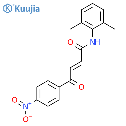 2-Butenamide, N-(2,6-dimethylphenyl)-4-(4-nitrophenyl)-4-oxo- structure