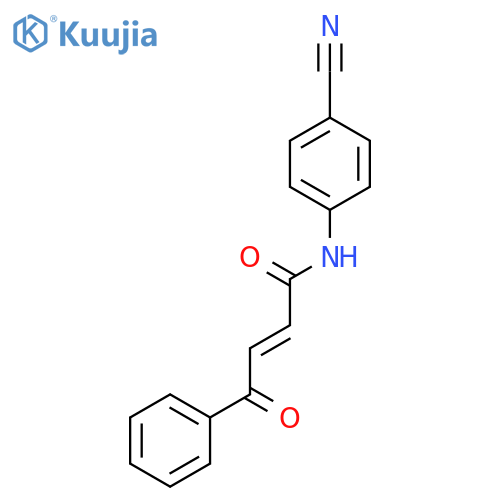 2-Butenamide, N-(4-cyanophenyl)-4-oxo-4-phenyl- structure