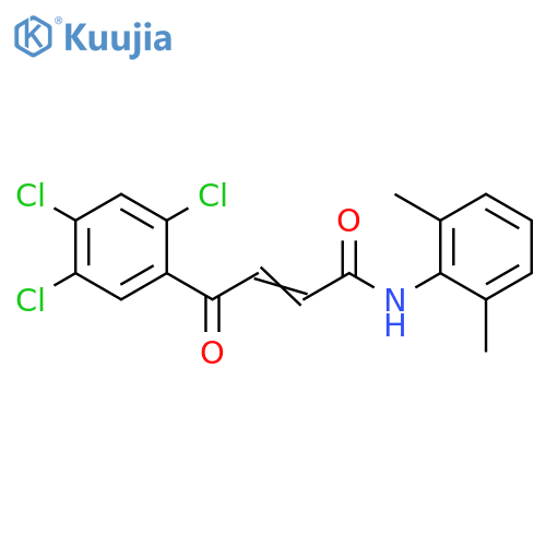 2-Butenamide, N-(2,6-dimethylphenyl)-4-oxo-4-(2,4,5-trichlorophenyl)- structure