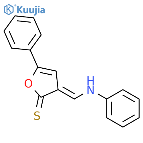 2(3H)-FURANTHIONE, 5-PHENYL-3-[(PHENYLAMINO)METHYLENE]- structure