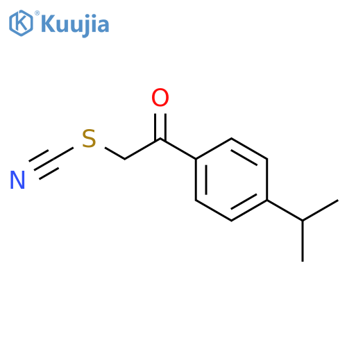 Thiocyanic acid, 2-[4-(1-methylethyl)phenyl]-2-oxoethyl ester structure