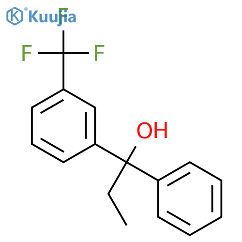 1-phenyl-1-3-(trifluoromethyl)phenylpropan-1-ol structure