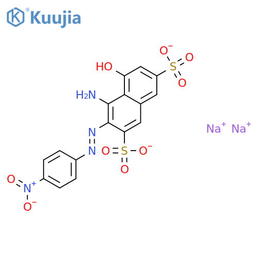 Sodium 4-amino-5-hydroxy-3-((4-nitrophenyl)diazenyl)naphthalene-2,7-disulfonate structure