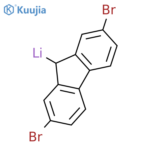 LITHIUM, (2,7-DIBROMO-9H-FLUOREN-9-YL)- structure