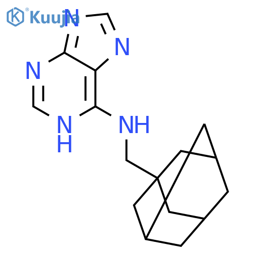 1H-Purin-6-amine, N-(tricyclo[3.3.1.13,7]dec-1-ylmethyl)- structure