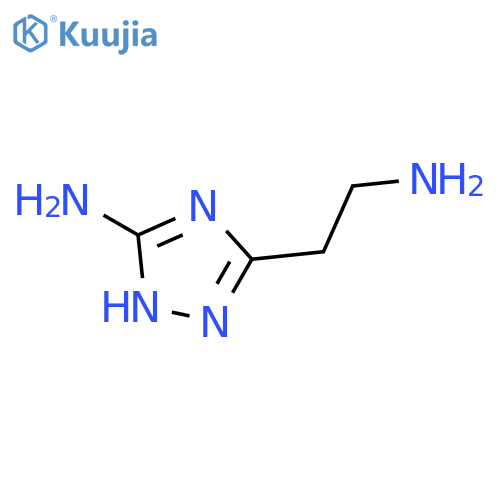 5-(2-aminoethyl)-1H-1,2,4-triazol-3-amine structure