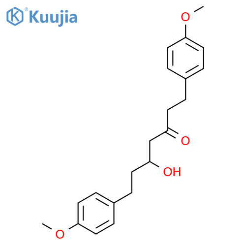 3-Heptanone, 5-hydroxy-1,7-bis(4-methoxyphenyl)- structure