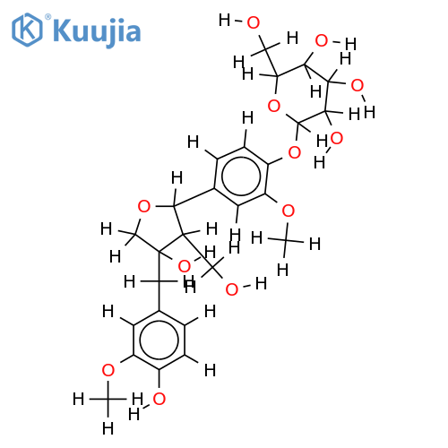 Olivil 4'-O-β-D-Glucopyranoside structure