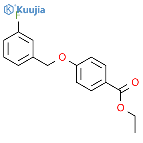 BENZOIC ACID, 4-[(3-FLUOROPHENYL)METHOXY]-, ETHYL ESTER structure