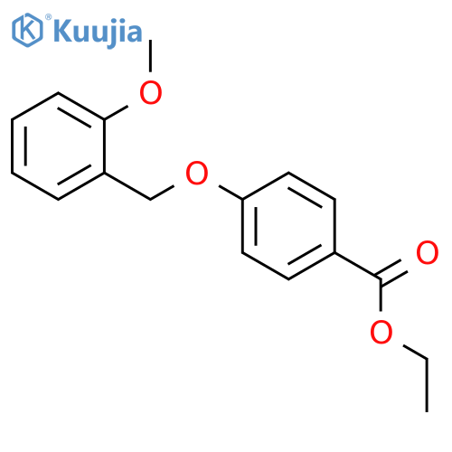 Benzoic acid, 4-[(2-methoxyphenyl)methoxy]-, ethyl ester structure