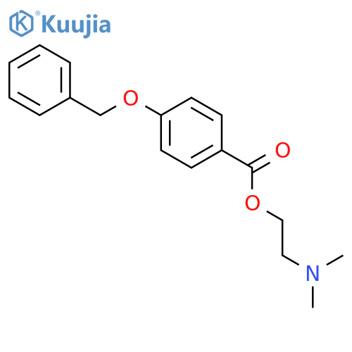 BENZOIC ACID, 4-(PHENYLMETHOXY)-, 2-(DIMETHYLAMINO)ETHYL ESTER structure