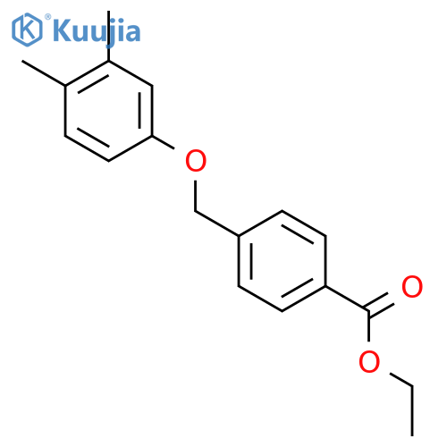 BENZOIC ACID, 4-[(3,4-DIMETHYLPHENOXY)METHYL]-, ETHYL ESTER structure