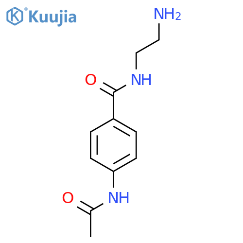 N-(2-aminoethyl)-4-acetamidobenzamide structure