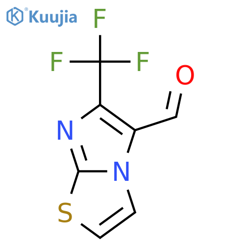 6-(trifluoromethyl)imidazo[2,1-b][1,3]thiazole-5-carbaldehyde structure