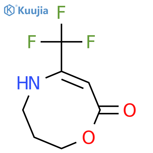 2H-1,5-Oxazocin-2-one, 5,6,7,8-tetrahydro-4-(trifluoromethyl)- structure