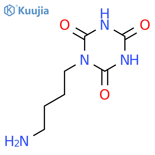 1,3,5-TRIAZINE-2,4,6(1H,3H,5H)-TRIONE, 1-(4-AMINOBUTYL)- structure