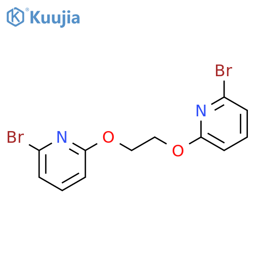 Pyridine, 2,2'-[1,2-ethanediylbis(oxy)]bis[6-bromo- structure
