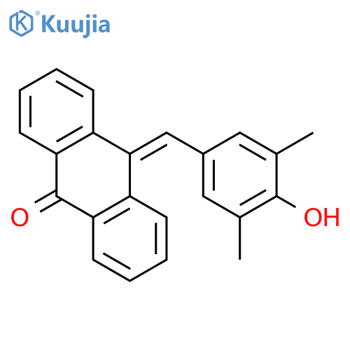 9(10H)-ANTHRACENONE, 10-[(4-HYDROXY-3,5-DIMETHYLPHENYL)METHYLENE]- structure