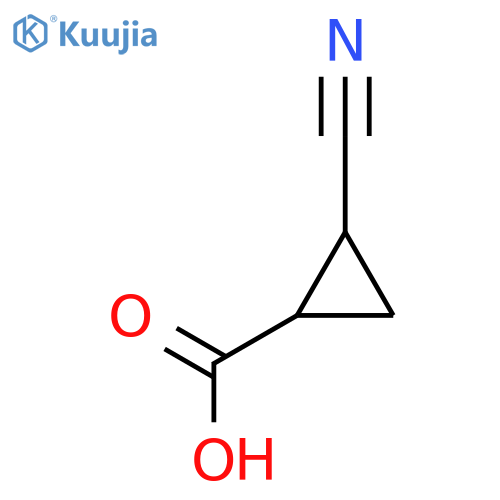 2-cyanocyclopropane-1-carboxylic acid structure