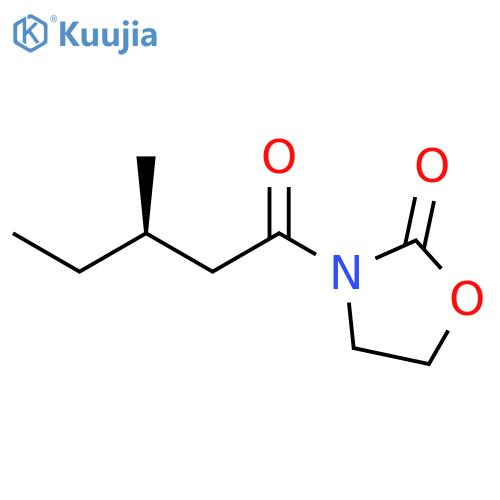 2-OXAZOLIDINONE, 3-[(3R)-3-METHYL-1-OXOPENTYL]- structure