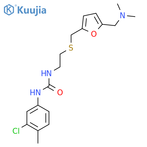 1-(3-Chloro-4-Methylphenyl)-3-{2-[({5-[(Dimethylamino)methyl]-2-Furyl}methyl)thio]ethyl}urea structure