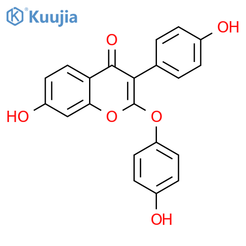 4H-1-Benzopyran-4-one,7-hydroxy-2-(4-hydroxyphenoxy)-3-(4-hydroxyphenyl)- structure