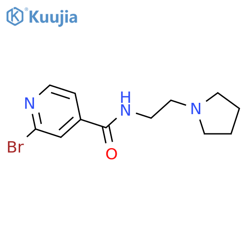 4-Pyridinecarboxamide, 2-bromo-N-[2-(1-pyrrolidinyl)ethyl]- structure