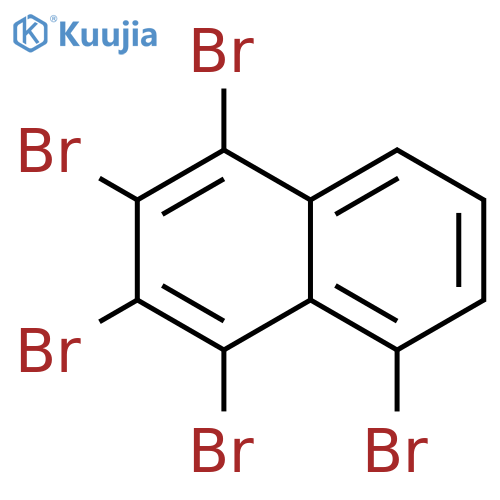 1,2,3,4,5-pentabromonaphthalene structure