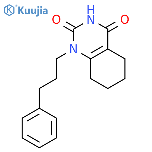 2,4(1H,3H)-QUINAZOLINEDIONE, 5,6,7,8-TETRAHYDRO-1-(3-PHENYLPROPYL)- structure