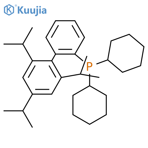 dicyclohexyl[2',4',6'-tris(propan-2-yl)-[1,1'-biphenyl]-2-yl]phosphane structure
