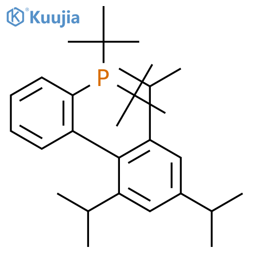 ditert-butyl-[2-(2,4,6-triisopropylphenyl)phenyl]phosphane structure