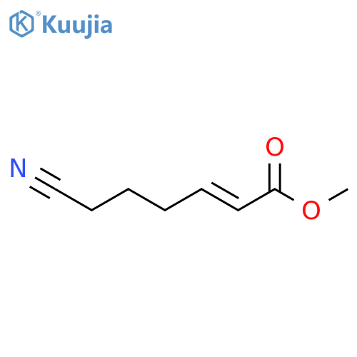 2-Hexenoic acid, 6-cyano-, methyl ester, (E)- structure