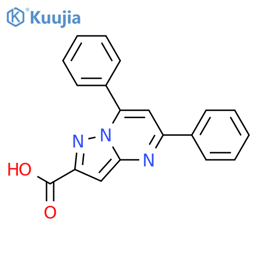 5,7-Diphenylpyrazolo[1,5-a]pyrimidine-2-carboxylic acid structure