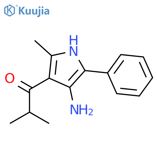 1-Propanone,1-(4-amino-2-methyl-5-phenyl-1H-pyrrol-3-yl)-2-methyl- structure