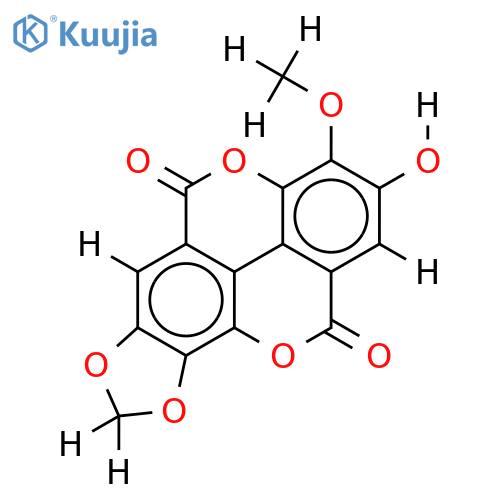 3'-O-methyl-3,4-di-O-methylenedioxyellagic acid structure