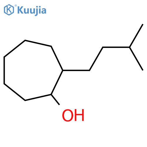 2-(3-Methylbutyl)cycloheptan-1-ol structure