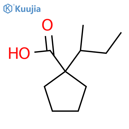 1-(butan-2-yl)cyclopentane-1-carboxylic acid structure