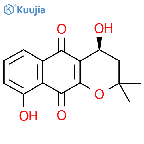 4,9-Dihydroxy-alpha-lapachone structure