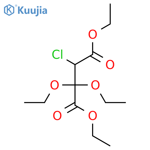 2,2-diethoxy-3-chloro-succinic acid diethyl ester structure