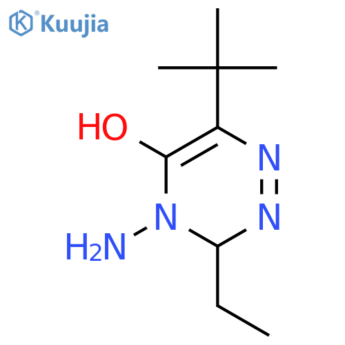 1,2,4-Triazin-5-ol, 4-amino-6-(1,1-dimethylethyl)-3-ethyl-3,4-dihydro- structure