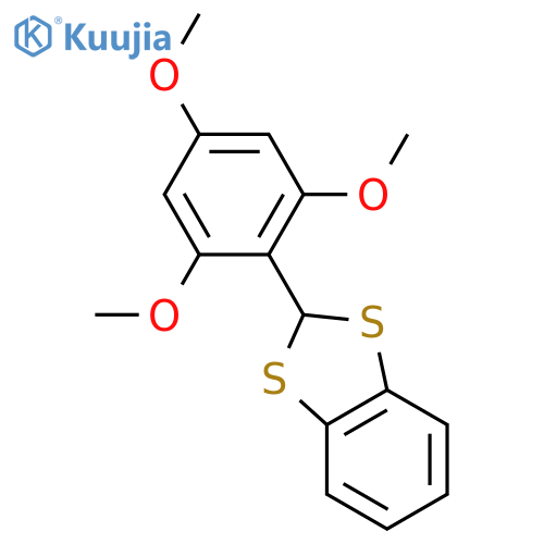1,3-Benzodithiole, 2-(2,4,6-trimethoxyphenyl)- structure