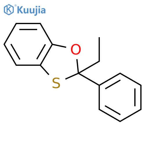 1,3-Benzoxathiole, 2-ethyl-2-phenyl- structure