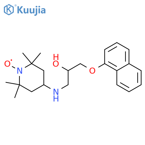 1-Piperidinyloxy,4-[[2-hydroxy-3-(1-naphthalenyloxy)propyl]amino]-2,2,6,6-tetramethyl- structure