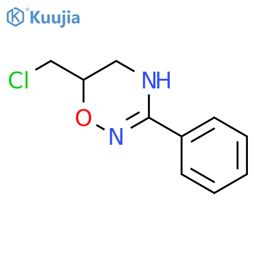 6-(chloromethyl)-3-phenyl-5,6-dihydro-4H-1,2,4-oxadiazine structure