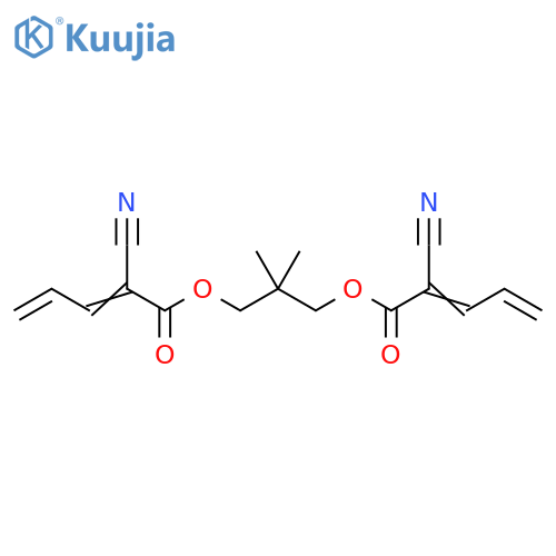 2,4-Pentadienoic acid, 2-cyano-, 2,2-dimethyl-1,3-propanediyl ester (9CI) structure