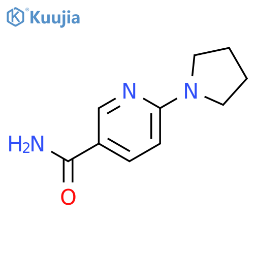 3-Pyridinecarboxamide,6-(1-pyrrolidinyl)- structure