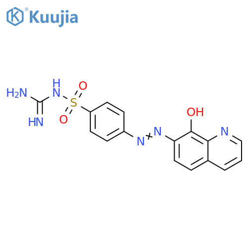 Benzenesulfonamide,N-(aminoiminomethyl)-4-[(8-hydroxy-7-quinolinyl)azo]- structure