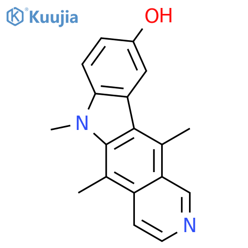 5,6,11-trimethyl-6H-pyrido[4,3-b]carbazol-9-ol structure