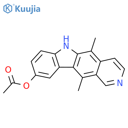 9-Acetoxy-5,11-dimethyl-6H-pyrido[4,3-b]carbazole structure